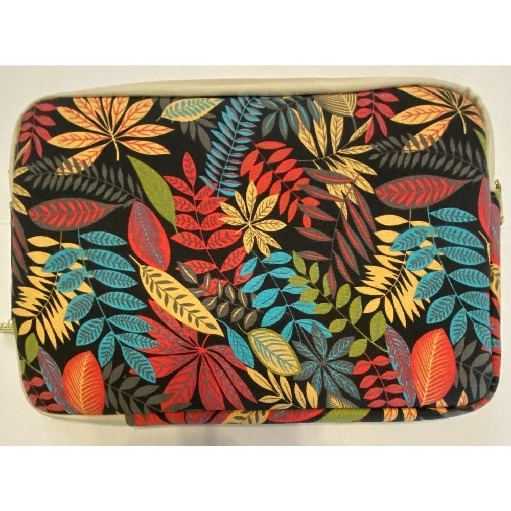 Kayond Laptop Sleeve Case Colorful Floral Leaf Pattern - Picture 2 of 15
